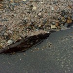 Vejen har ikke haft så godt af den megen vand