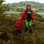 Kåre, Ellen og Karen i lyngen