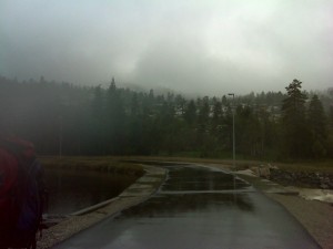 Det var lige deroppe vi var