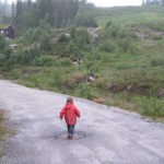 Et sidste hop i en vandpytte