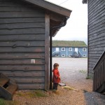 Det var sjovt at stå under et dryppende udhæng