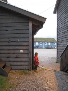 Det var sjovt at stå under et dryppende udhæng