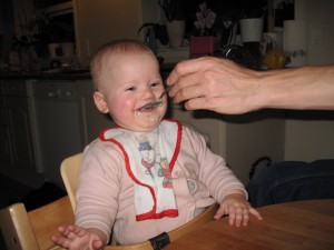 Karen spiser mens Ellen fjoller