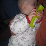 Et bryst i munden og en figenstang i hånden - så går det lige