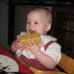 Karen måtte nøjes med en halmballe