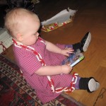 Karen med en gave - har man set lænken før?