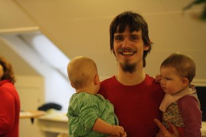 Kåre med Karen og Asta