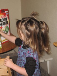 Fint hår og fineste kjole