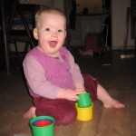 Karen med yndlingslegetøjet