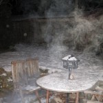 Ellen er kommet hjem og vi leger med kogende vand