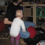 "Hvad har du med hjem, far?"