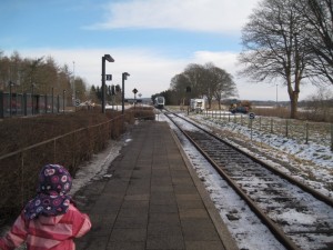 Så kører toget mod Århus