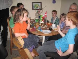 De fleste af fætre/kusinerne - og farmor/mormor