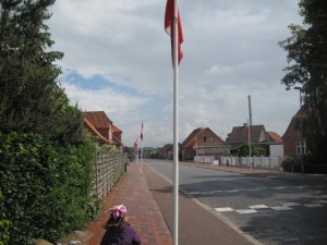 Flagalle i anledning af byfesten