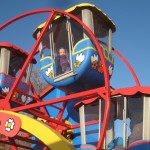 Ellen i pariserhjul - mig og Karen var i gondolen bagved