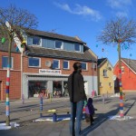 Torvet er flot pyntet