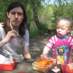 Vi havde madpakker med i Doktorparken