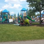 Legeplads i offentlig park