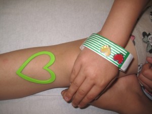 Navnearmbånd og røntgen-hjerte