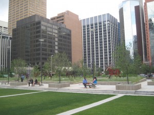 Park i midten af byen