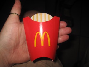 Børnestørrelse pommes frites