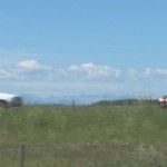 Første glimt af bjergene