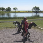 Gyngehest af brugte bildæk