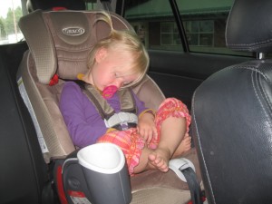 Karen sov fra at køre ind i USA