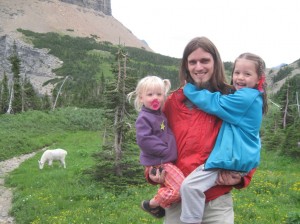 Familien og en bjergged