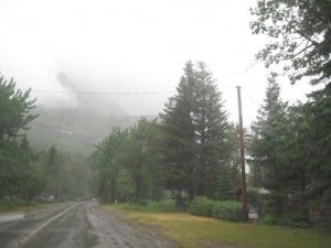 Bears Hump dækket af skyer