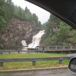 Colombia Falls i forbikøringen - noget mere vand end i går