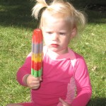 Stor is til en lille pige